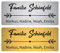 Klingelschild Türschild Briefkastenschild - versch. Farben und Größen - selbstklebend - Wunschgravur - Made in Germany