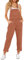Roskiky Salopette da Donna Tuta Donna Intera Tuta Jeans Donna Salopette Casual Stretch Denim Donna Jeans Tuta Con Tasche, Rosso Mattone, Xl Tuta Intera Donna