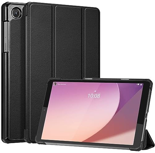 Fintie Hülle für Lenovo Tab M8 (4th Gen) 8 TB-300FU 2023, Ultra Schlank Schutzhülle Cover mit Auto Schlaf/Wach Funktion, Nicht für Lenovo Tab M8 (3./2./1. Gen) 8, Schwarz