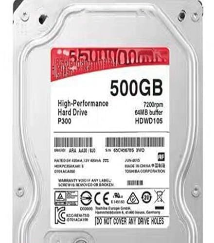 MIDTY HDD per 500 GB 3.5 SATA 64 MB 7200 RPM per HDD interno per HDD desktop per HDWD105