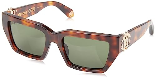 Roberto Cavalli SRC016M 02BP Avana Sunglasses Unisex Acetate, Geometric, 55
