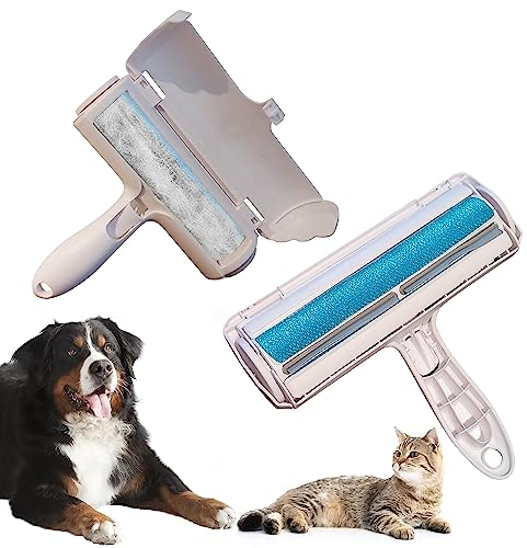 Mili & Leon Rodillo Quita Pelos Mascota, Cepillo de Limpieza quitapelos removedor de Pelaje para Animales, Perro y Gato, Ropa, Muebles, Alfombras y Sofa, Lavable y Reutilizable