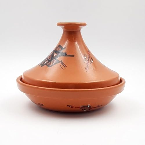 Tajine individual acampanado barniz decorado - D 22 cm