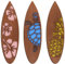 Tatuo Surfbrett-Wanddekoration, Surfbrett-Hängeschild, erhältlich in Größen, Sommer-Hintergrund für Party, tropischer Strand, Raumdekoration, Holzdekoration für hawaiianische Luau (hawaiianisch, 40 x