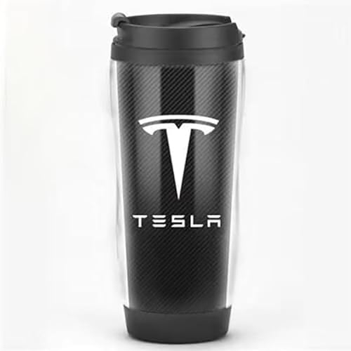 BAUFAS Thermobecher Kaffeebecher, FüR Tesla Model Y 2020-2023 Auslaufsicherer kaffeebecher Thermosflasche Reisebecher, für den Innen- und Außenbereich,A