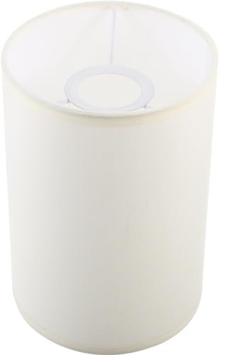 IMIKEYA Trommel-Lampenschirm: Zylinder-Lampenschirm Aus Leinen E27-Lampenschirm Ersatzleuchte Für Tischlampe Nachttischlampe Stehlampen-Zubehör Beige