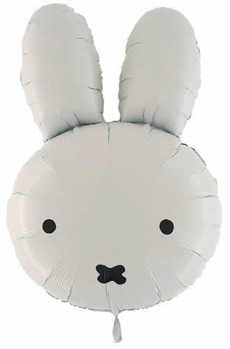 65cm Folienballon * SÜSSES HÄSCHEN * als Deko zum Kindergeburtstag und Party | Luftballon Ballon Ballondeko Geburtstag Hase Osterhase Ostern