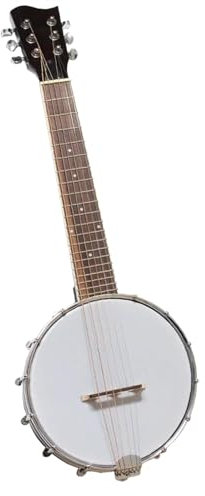 Ukulélé pour Débutants 26 Pouces 6 Cordes Ukulélé Banjo Sapelli Contreplaqué Corps Palissandre Manche Ukulélé Banjo Ukulélé Professionnel