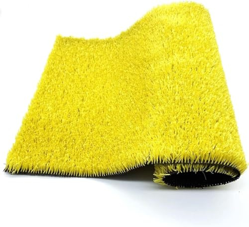 EPANO LXXW Gazon Synthétique Gazon Artificiel synthétique, Gazon synthétique Jaune Haute densité, décoration colorée for Jardin extérieur, Hauteur de 3 cm pour Jardin, terrasse, décoration(50x200cm)