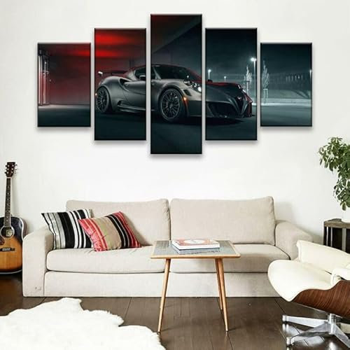 FatAco 5 Stücke Alf Rom 4C Leinwand Poster Wanddekoration, Wandkunstdruck Set (Rahmenlos)