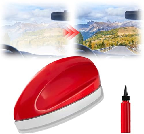 Auto Glass Bright Mouse Coating Plating, 2024 Neuer Einteiliger Scheibenreiniger Auto, Auto-Reinigungsbürste mit Ölfilm-Reiniger, Kraftvolle Reinigung, für Alle Gläser (2)