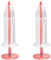 Bojueshaw 2pcs Mini Sowing Seed,Red Mini Seed Planter,Grass Seed Spreader,Reusable Seeds Dispenser,Seed Planter Tool for Garden