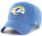'47 NFL Los Angeles Rams Clean Up Casquette de Baseball Unisexe Fermeture à Sangle Réglable Taille Unique Logo Team Couleur Montego, Montego, taille unique