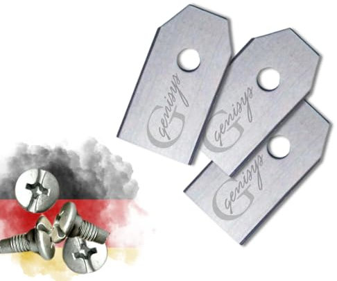 Genisys Ersatz Messer kompatibel mit Husqvarna Automower Mähroboter Klingen - LongLife Edelstahl - bruchsicher [DIN EN 50636 geprüft], Stück:30