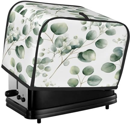 Toaster Cover 2 Slice, Eucalyptus Waterproof Dustproof Kitchen Small Appliance Covers