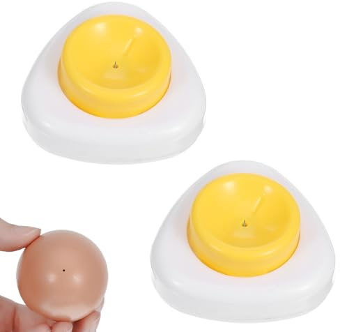 2 Stück Eierpicker Eierstecher, Egg Piercer, Eierpiekser, Edelstahl Eipicker Hilfe, Eierpiekserküche, Lochschläger, Halbautomatische Eierschalen für Einpiksen Eier Kochen Eiern Ein