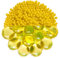 trendfinding 100 g wasserspeicherndes Deko Granulat Gelb, Korngröße 6-8 mm, Dekoration für Blumen und Pflanzen, 10 Liter sehr ergiebig, vielseitig einsetzbar