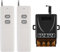 GOMETY Interruptor a Distancia: 2 Piezas Relés de Alta Potencia 30A, RF433 MHz con Control Remoto, Inalámbrico para Electrodomésticos e Iluminación (AC100-240V)