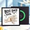 Custom Music Fridge Magnet Best Dad Ever Personalised Spotify Plaque Magnet That Can Play Songs Customized Photo Album Refrigerator Magnets for Dad Grandpa Family and Music Lovers