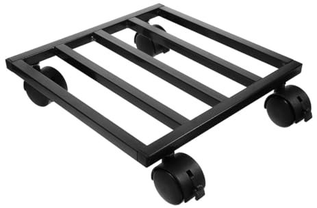 ROMISBABA Pflanzenständer mit Metallständer für Blumentöpfe für Garten Wohnzimmer Terrasse und Perfekter Wasserablauf Langlebig