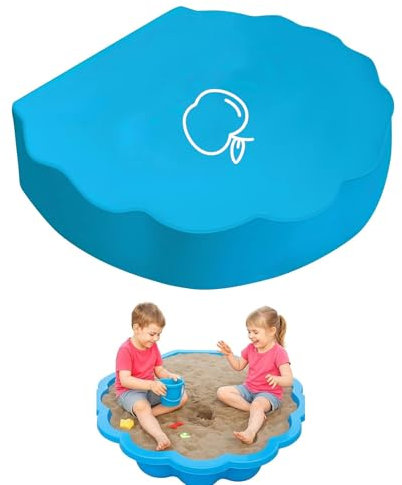 ElevaPulse Sandmuschel Abdeckung mit Apfel-Design - wasserdichte Schutzhülle für 100x15cm Muschel Sandkasten, Bademuschel und Outdoor-Spielbereiche