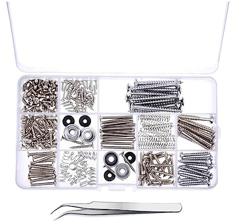 Jooehyer Guitar Repair Screws 9-Piece Set Guitar Accessories Strap Buckle Set Pianist Tools