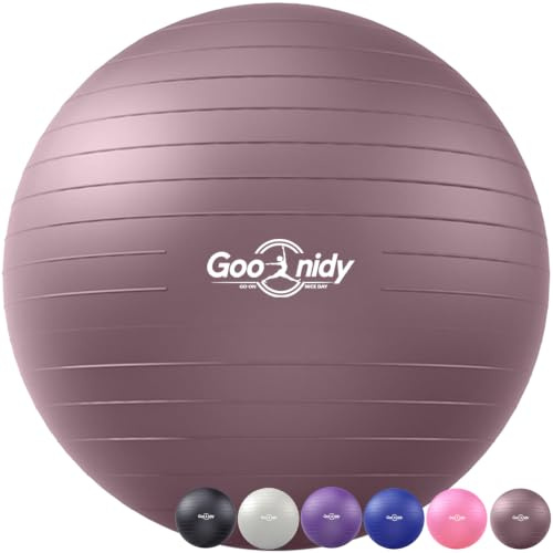 Goonidy Weich Gmnastikball Schwangerschaft Gummiball Balance Yoga Ball | Sitzball Büro Ergonomisch Medizinball Bal Hüpfball Riesenball Balancegeräte Fitnessball Gymnastik Gymnastikbälle & Zubehör