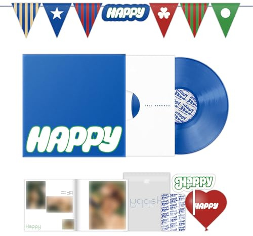 JIN - 2nd Solo Album Happy Outer Sleeve Photo Book + Paper Cake Topper + Balloon + Gift