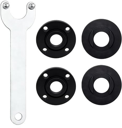 5 Pièces Clé de meuleuse universelle avec Bride, Clé pour Disqueuse, Kit D'accessoires pour Meuleuse D'angle, Compatible avec les Meuleuses d’Angle de Marques Célèbres en Matière de Sécurité