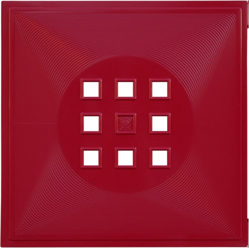 DEKAFORM Designer Regaltür als Facheinsatz ca. 33,6cm x 33,6cm * Bordeaux-Rot