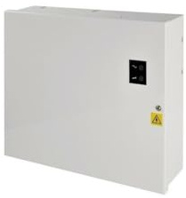 ABUS CCTV Leistungsnetzteil 230 V AC / 13,8 V DC mit Ladestrom für Notstromakku und 8 Sicherungen F5.0 A (TVAC35520)