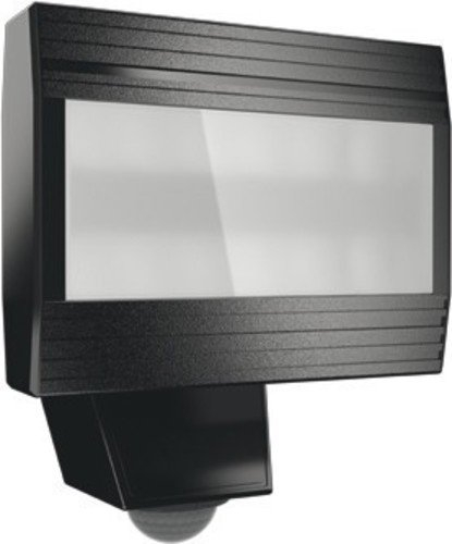 ESYLUX LED-Leuchte 26 W mit Bewegungsmelder, 140 Grad, 5000 K, Aluminiumdruckguss und Kunststoff, AFR 350LED 5 K, schwarz, 4370627