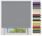 EFIXS Sichtschutzrollo Medium - 25 mm Welle - Breiten: 40-240 cm - Höhen bis 240 cm - Hier: 120 cm x 190 cm (Stoffbreite x Höhe) - grau (10686) - lichtdurchlässig - Blickdicht