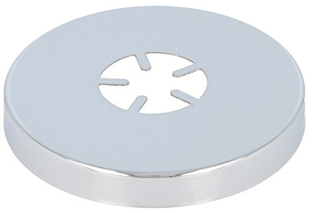 tecuro Schubrosette (3/4) Ø 27 mm x Ø 80 mm x Höhe 10 mm, messing verchromt