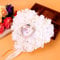 ZJchao, Cuscino per fedi nuziali, 15 x 13 cm, a forma di cuore, stile romantico, decorato con rose, per matrimonio, colore: bianco, cod. OY-CRY001