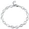 Diamond Treats Pulsera de Plata para Mujer, Pulsera de Eslabones Ovalados de PLATA DE LEY 925 sólida con Circonitas Cúbicas Brillantes Lujosa pulsera de mujer de 16.5 cm - 17.8 cm bella joya