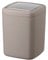 WENKO Barcelona S Swing Top Bin Taupe Cosmetic Bin Completely Shatterproof Capacity 3 L Plastic (TPE) 15 x 20 x 15 cm