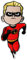 Mono Quick Die Unglaublichen Applikationen, Bügelbild Patches, Disney Pixars The Incredibles (16096 - Flash)