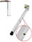 X1NGFU Pied de Meubles en Acier Inoxydable Réglable,Pliable Pied de Table en Métal,Télescopique Pied de Bureau de Bar,Pied de Table Élévatrice,Pied de Support Réglables,avec Vis(85cm/33.5in)