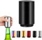 Push Down Flaschenöffner Magnetischer,Automatischer Edelstahl Bierflaschenöffner mit Magnet,Zum Öffnen von Kronkorken-Flaschen Kappenfänger,Biergeschenke für Männer Vatertag,Küchenzubehör Kapselheber