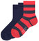 FALKE Unisex Kinder Socken Happy Triple Pack Giftbox K So Baumwolle gemustert 3 Paar, Mehrfarbig Red Blue Mix 0030, 39-42