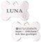 Ibera gifts: Hundemarke mit Gravur – Hundemarke personalisiert aus Edelstahl mit Strasssteinen, knochenförmig für mittelgroße bis große Haustiere