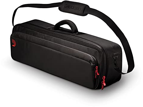 D'Addario XPND Guitar Pedal Board Case - Backline Pedalboard Transporter - Pedal Board Carry Case for XPND 1 - Single Row Pedal Boards - Padded Carry Strap and Dividers
