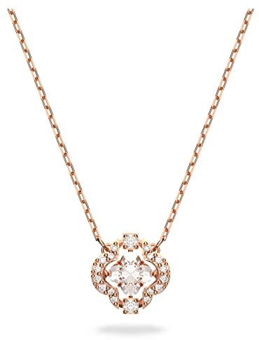 Swarovski Collier Swarovski Sparkling Dance, Blanc, Placage de ton or rosé