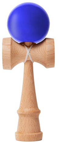 Funky Planet Kendama Toy - Catch Ball Cup Game - Coordinación y Desarrollo de Reflejos - Juguete Tradicional japonés - A para Cualquier ocasión y para Todos (Púrpura) (Azul Oscuro)