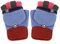 Kinder Halbfinger Handschuhe mit Flip Top Fausthandschuhe Strickhandschuhe Fünf Finger Fäustlinge Winterhandschuhe Gestrickte Fahrradhandschuhe, 3-10 Jahre alt (Hellblau-E, One Size)