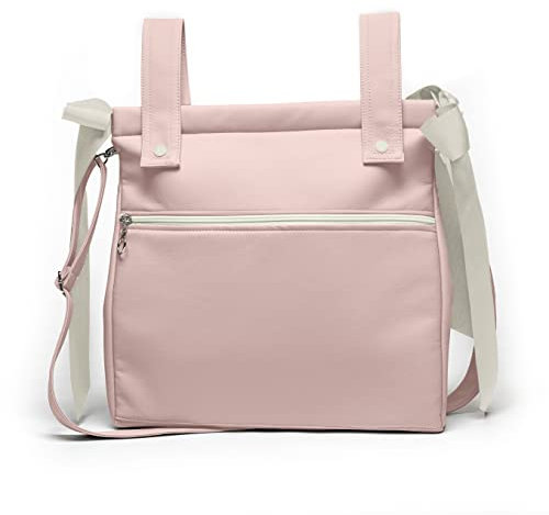 Nenel Bolsa panera de polipiel - Bolso carro - Talega carrito de bebé (Rosa maquillaje)