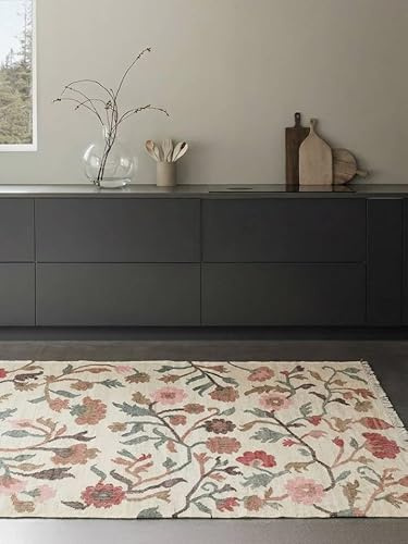 RugVista Bitte Jute Teppich, 120 x 180 cm, Mehrfarbig | Moderne, Rechteckig, Mittlerer Stapel, Nur chemische Reinigung, Wohnzimmer, Schlafzimmer, Küche