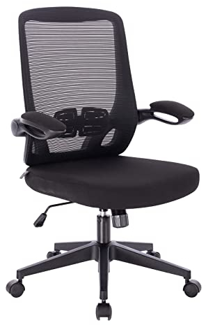 SVITA Tom Bürostuhl Schreibtischstuhl ergonomisch verstellbar mit Rollen Schwarz