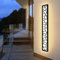 LED Lange Wandleuchte Ip67 Wasserdicht Wandlampe Led Lang Wandlampe Villa Innen Außenwandleuchten Anthrazit Lange Wandleuchten Aussen Gartenwandbeleuchtung Garage Terrasse-80CM,Warmes Licht